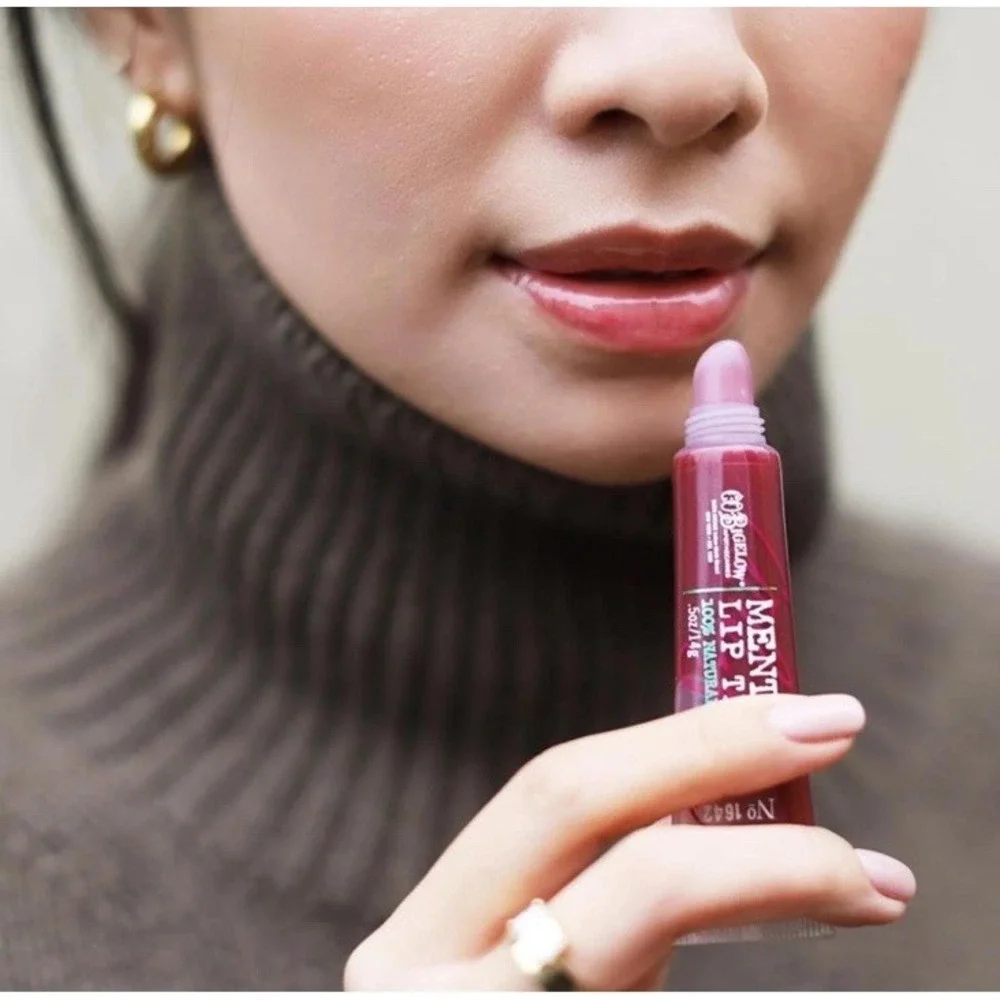 NEW 1 CO BIGELOW WOMEN MENTHA LIP TINT # 1642 PLUM MINT 100% NATURAL MINT 0.5 OZ